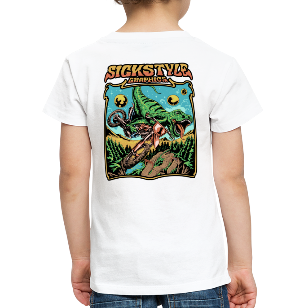 „T-Rex MX“ - Kids T-Shirt - Weiß