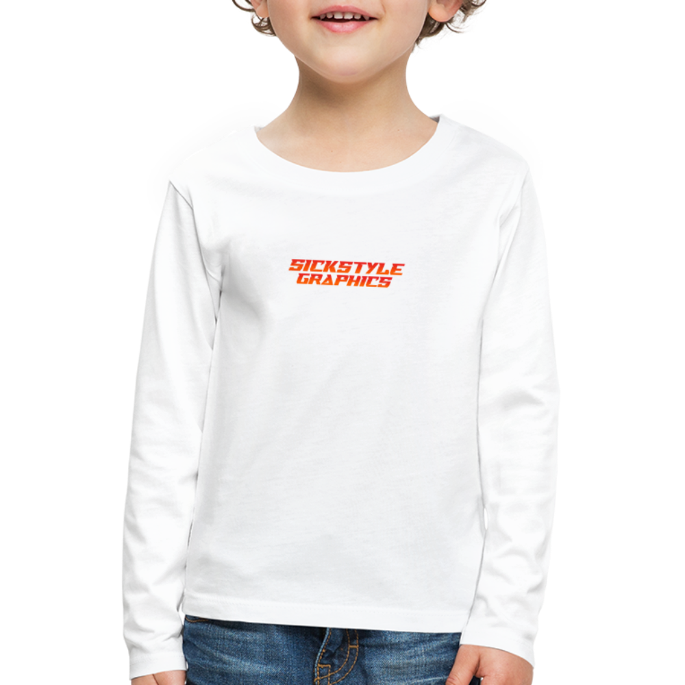 „Above the Rest“ - Kids Langarm Shirt - Weiß